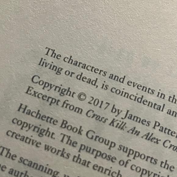James Patterson The People Vs Alex Cross Book Novel . Copyright 2017 - Picture 3 of 3